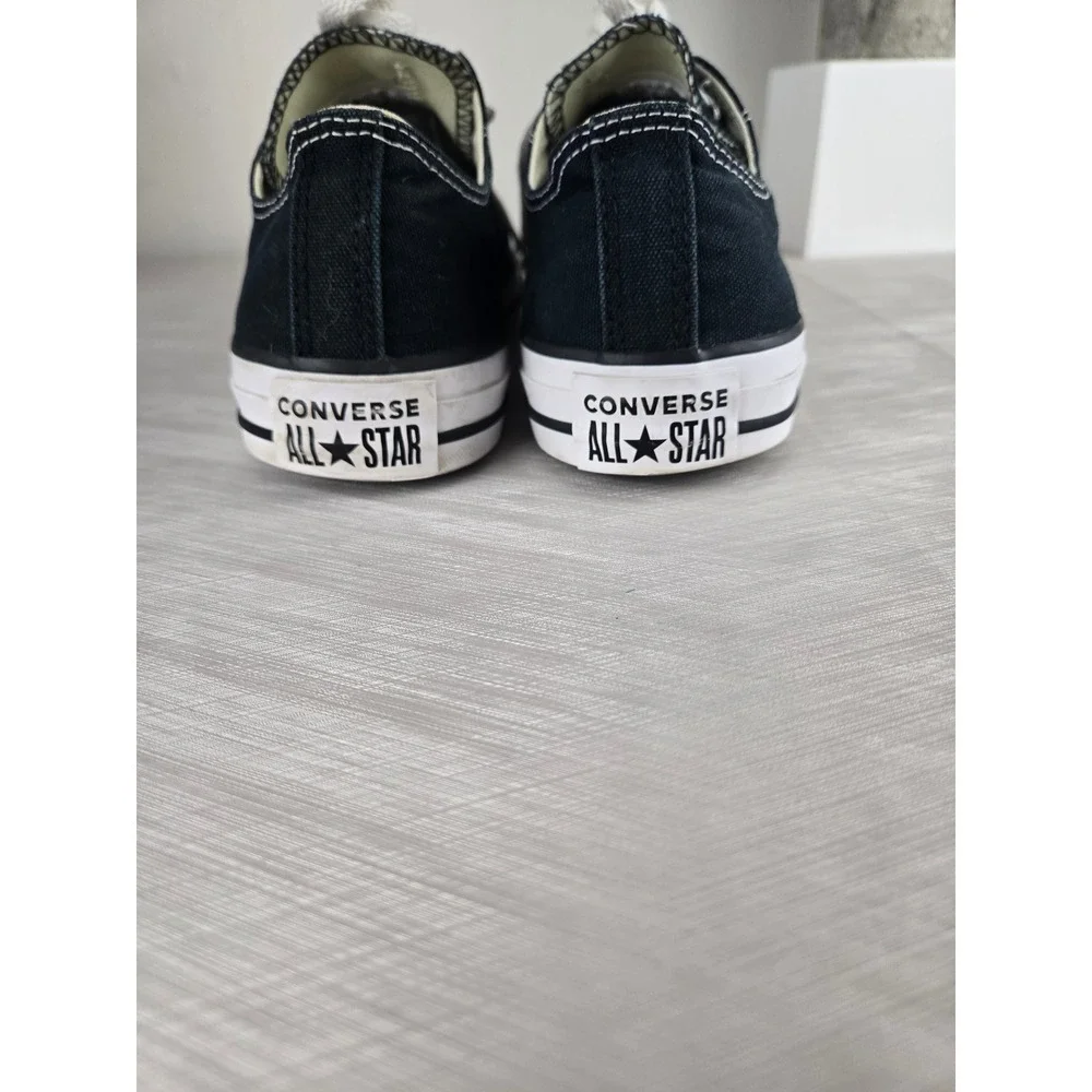 Classic Low-Top Canvas Sneakers - Black - Picture 6 of 12